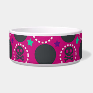 Retro Fun Pink Skull Pattern