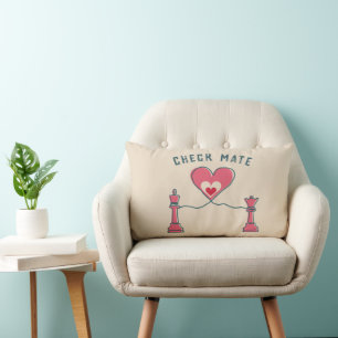 Retro fun Valentine Gifts Checkmate couple Pillows