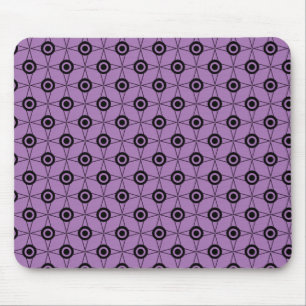 Retro Funk Geometric Mousepad, Lavender Mouse Mat