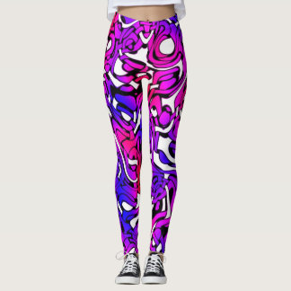 Retro Funky Bright Colours Pop Art Leggings