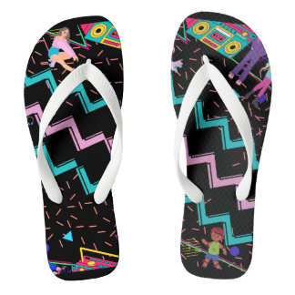 Retro Funky Flip Flops