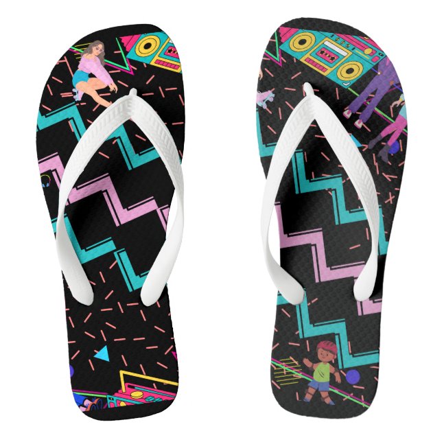 Retro Funky  Flip Flops (Footbed)