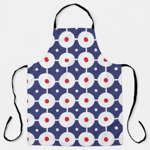 Retro Funky Seamless Vintage Design Apron