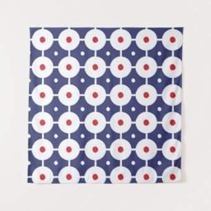 Retro Funky Seamless Vintage Design Tapestry