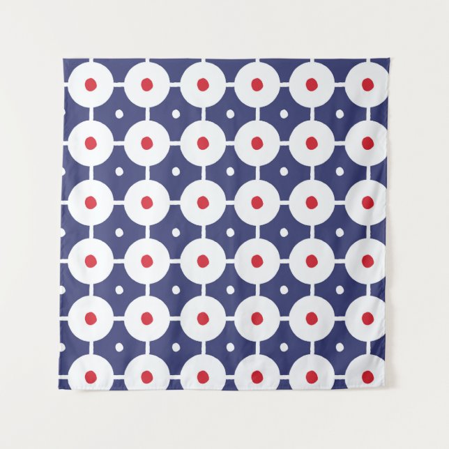 Retro Funky Seamless Vintage Design Tapestry (Front)