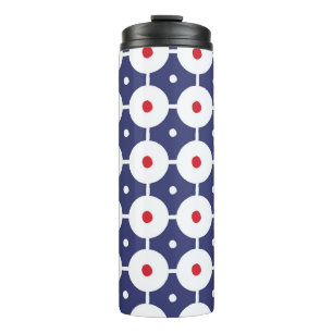 Retro Funky Seamless Vintage Design Thermal Tumbler