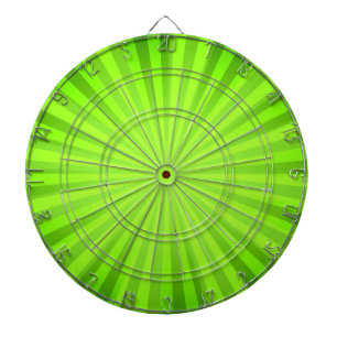 retro funky sun lime green light stripes abstract dartboard