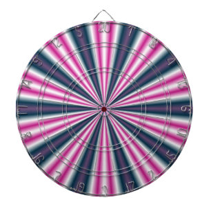 retro funky sun stripes 2 dartboard