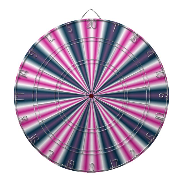retro funky sun stripes 2 dartboard (Front)