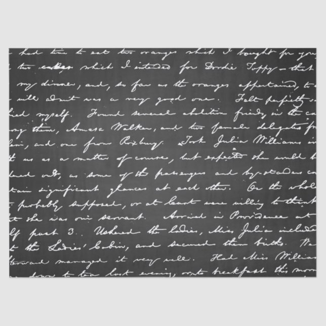 Retro Funky Trendy Pattern Chalkboard Tissue Paper (Front)