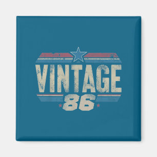 Retro Funny 1986 Vintage 40th Birthday 40 Years Ol Magnet