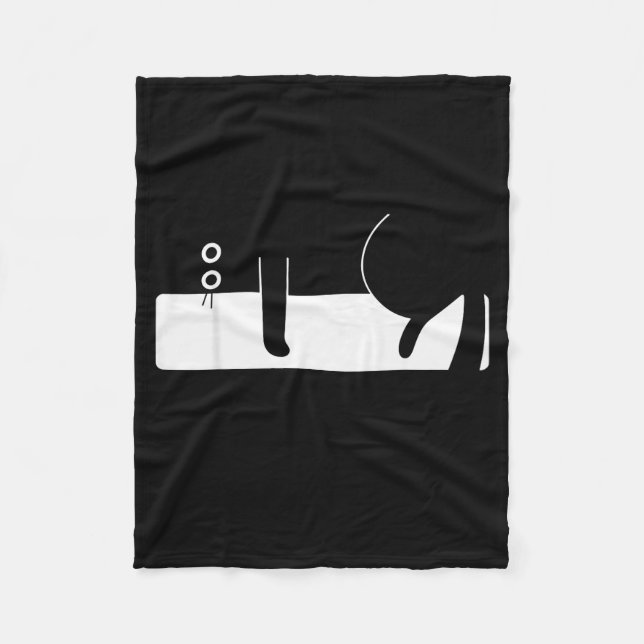 Retro Funny Cat Graphic For Men Women Kids  Fleece Blanket (Front)