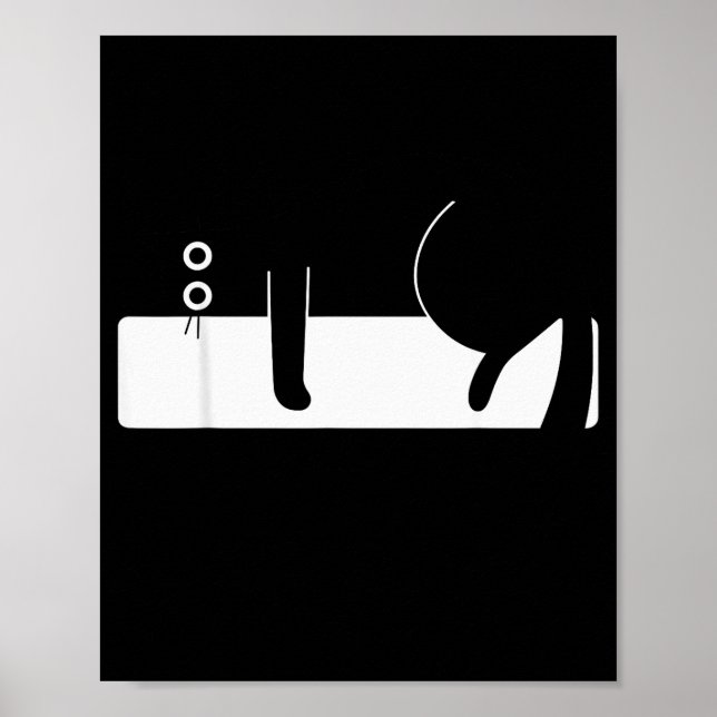 Retro Funny Cat Graphic For Men Women Kids  Poster (Front)