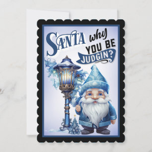 Retro Funny Christmas Thank You Card