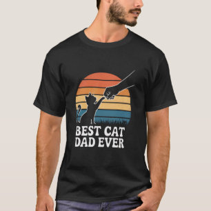 Retro Funny Daddy Cat Vintage Bump Fist Best Cat D T-Shirt
