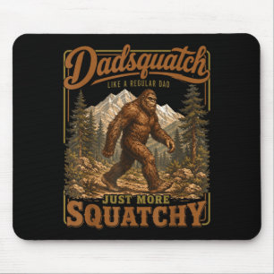 Retro funny dadsquatch sasquatch dad father's day  mouse mat
