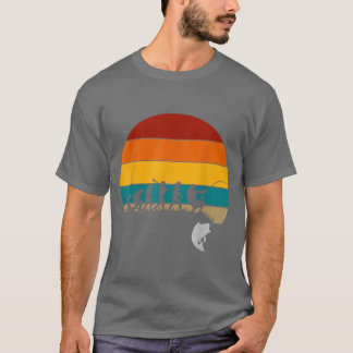 Retro Funny Fishing Evolution T-Shirt