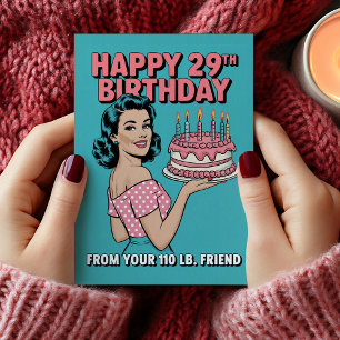Retro Funny Friend Birthday Card For Girlfriend