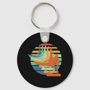 Retro Funny Gymnastic Men Acrobatic Sports Lover Key Ring
