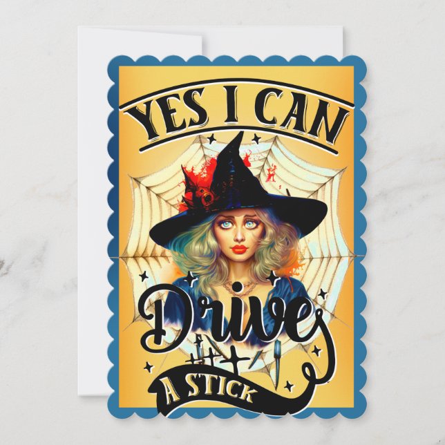 Retro Funny Halloween Cards (Front)