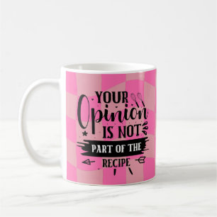 Retro Funny Kitchen Saying Pink Coffee Mug