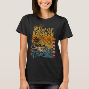 Retro Funny My First Gulf Of Usa America Vacation  T-Shirt