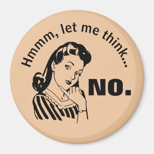 Retro Funny No Magnet
