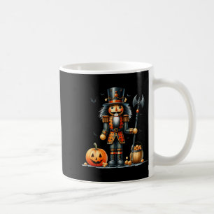 Retro Funny Nutcracker And Pumkins Hallothanksmas  Coffee Mug