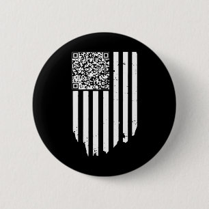 Retro Funny Qr Trump Dancing Dance Code 6 Cm Round Badge