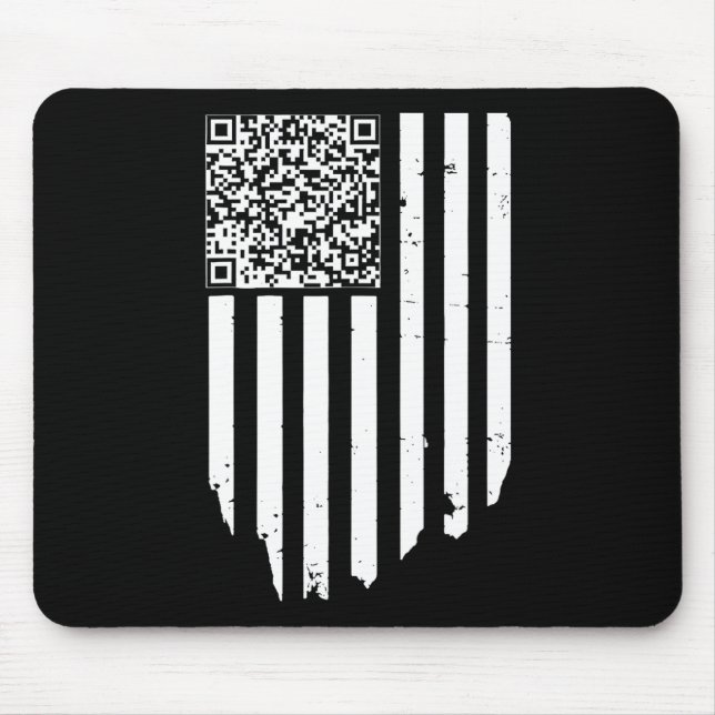 Retro Funny Qr Trump Dancing Dance Code  Mouse Mat (Front)