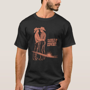 Retro Funny Saddle Up Western Cowboy Gay Trans Rig T-Shirt