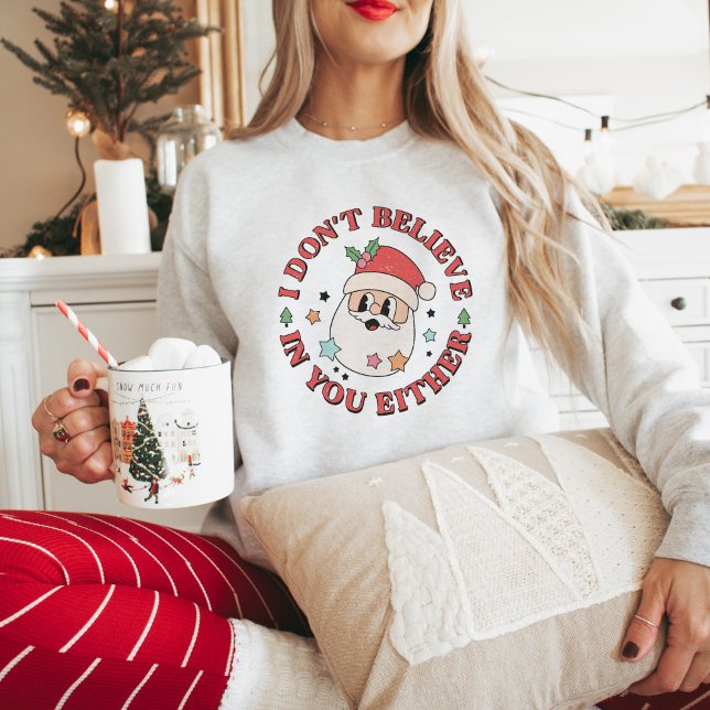Retro Funny Santa Saying Sweatshirt (Creator Uploaded)