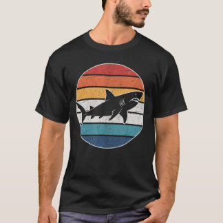 Retro Funny Shark Scuba Diving Diver For T-Shirt