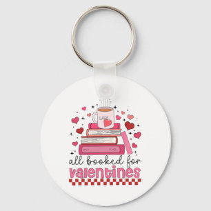 Retro Funny Teacher Valentine Day All Booked For V Key Ring