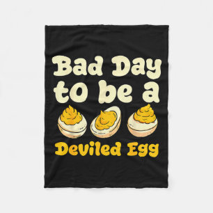 Retro Funny Thanksgiving Dinner Bad Day To Be A De Fleece Blanket