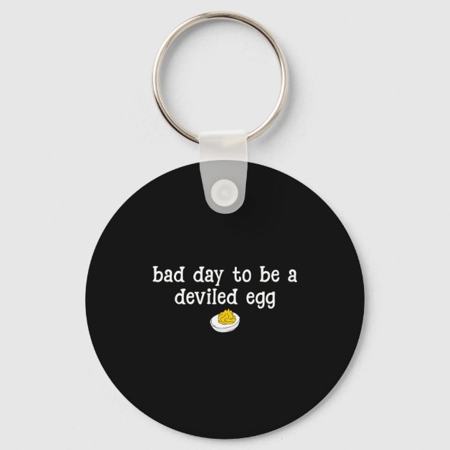 Retro Funny Thanksgiving Dinner Bad Day To Be A De Key Ring (Front)
