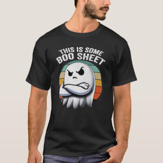 Retro Funny This Is Some Boo Sheet Halloween Ghost T-Shirt
