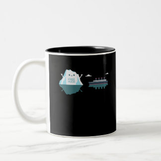 Retro Funny Titanic Iceberg 1912 Cruis Vessel Two-Tone Coffee Mug