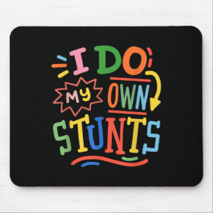Retro Funny Toddler Kids Cute Boys Girls I Do My O Mouse Mat