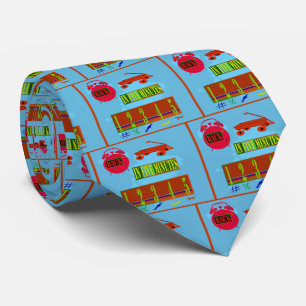 Retro Funny Vintage Alarm Clock Back IN 5 Minutes Tie