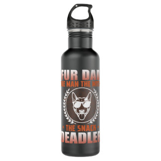 Retro Fur Dad The Man Myth Snack Dealer Dog Dad 710 Ml Water Bottle
