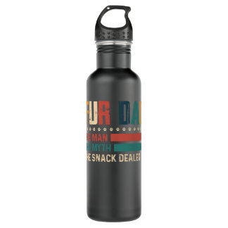 Retro Fur Dad The Man The Myth The Snack Dealer 710 Ml Water Bottle