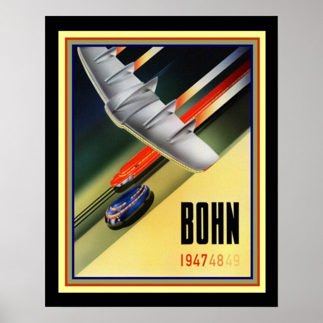 Retro Furturistic Bohn Ad Print  16 x 20 (Front)