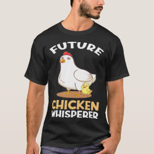 Retro Future Chicken Farmer Whisperer For Kids T-Shirt