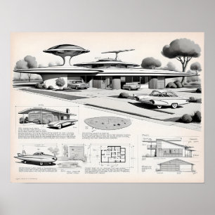 Retro Futuristic 03023 Poster