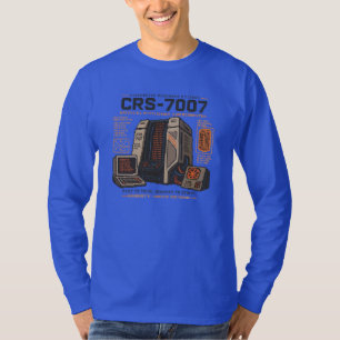 Retro Futuristic AI Robot Computer Vaporwave Neon T-Shirt
