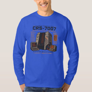 Retro Futuristic AI Robot Computer Vaporwave Neon T-Shirt