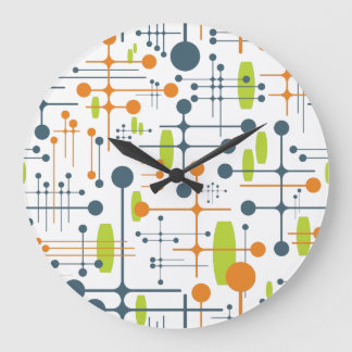 Retro Futuristic Large Clock