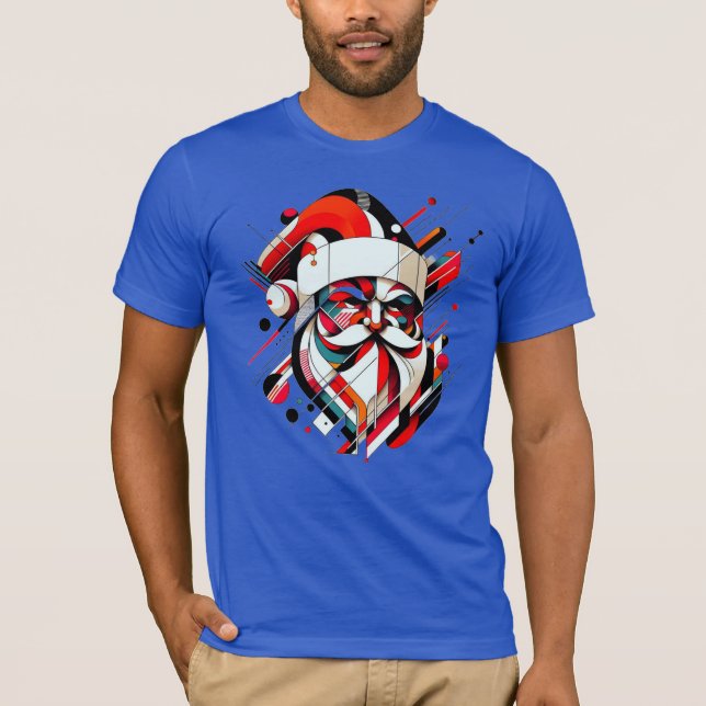 Retro-Futuristic Santa T-Shirt (Front)