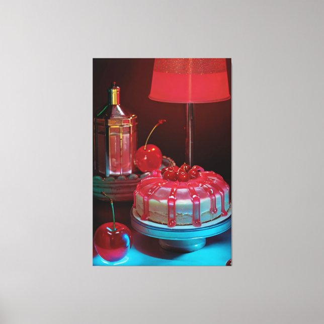 Retro futuristic Stretched Canvas Print (Front)